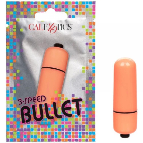 California Exotic Novelties 3-Speed Bullet - Вібропуля 5.8х2 см (помаранчева)
